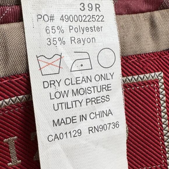 IZOD Men’s Black Blazer 39R 2 Button Modern Classic Sport Coat Suit Jacket - Picture 7 of 11